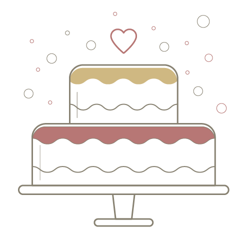 Illustration d'un gâteau de mariage. Mikhi Photographie, Photographe Mariage Pays de Gex Suisse